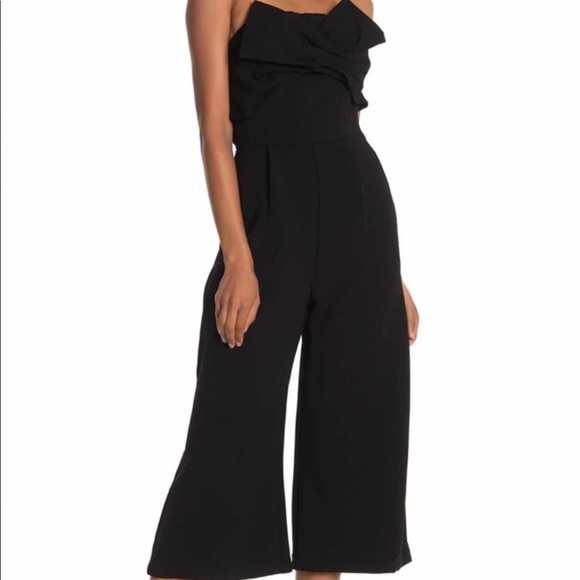 one one six Pants - One One Six Bow Front Strapless Jumpsuit